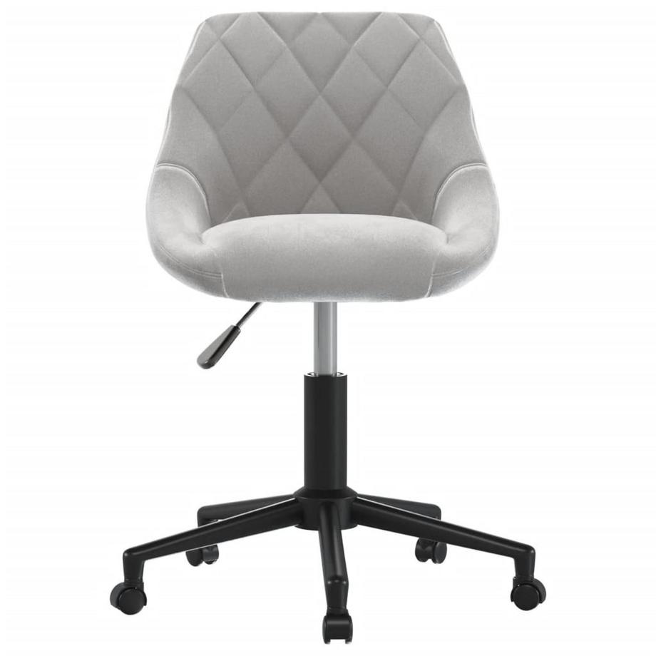 VidaXL Chaise de bureau pivotante velours  