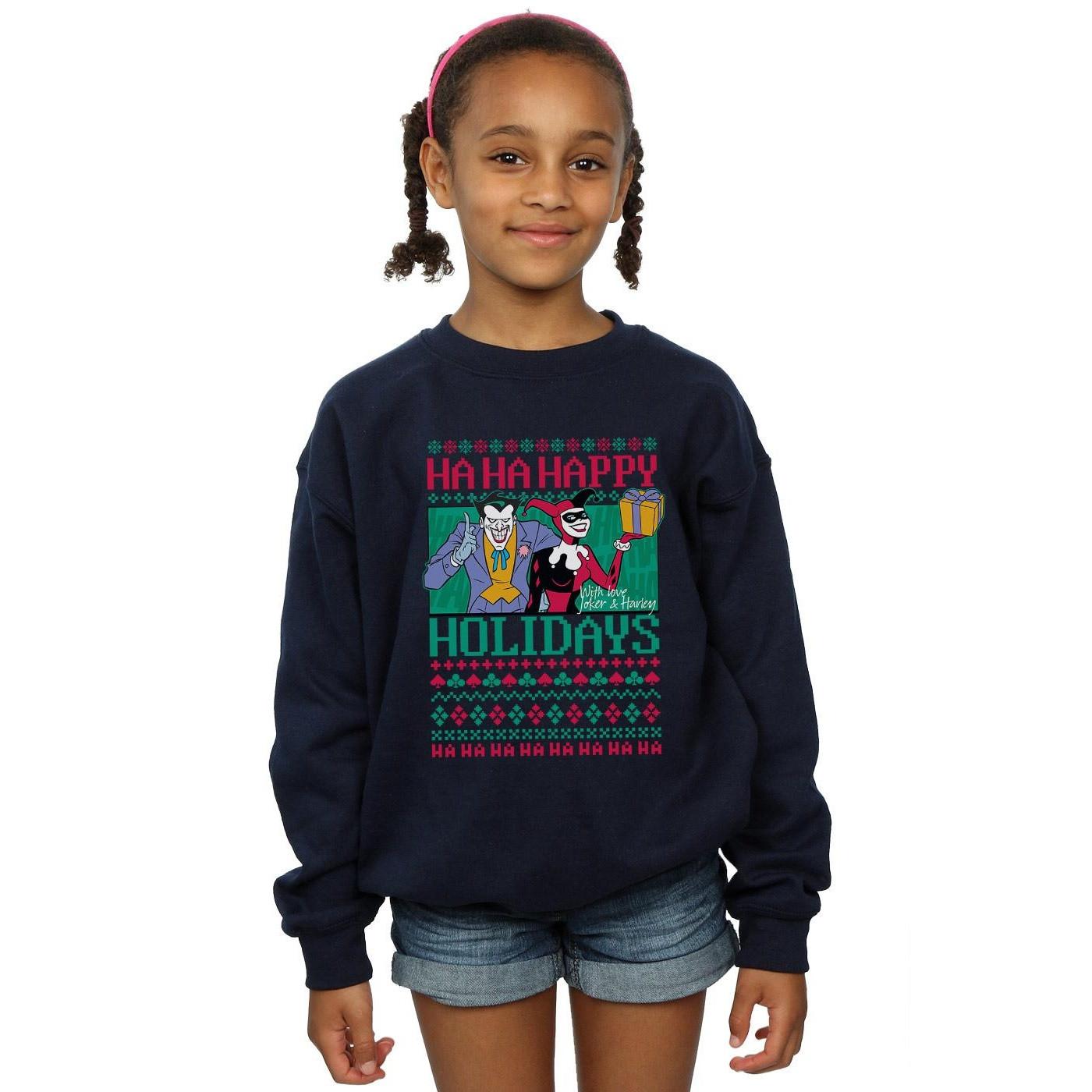 DC COMICS  Ha Ha Happy Holidays Sweatshirt 