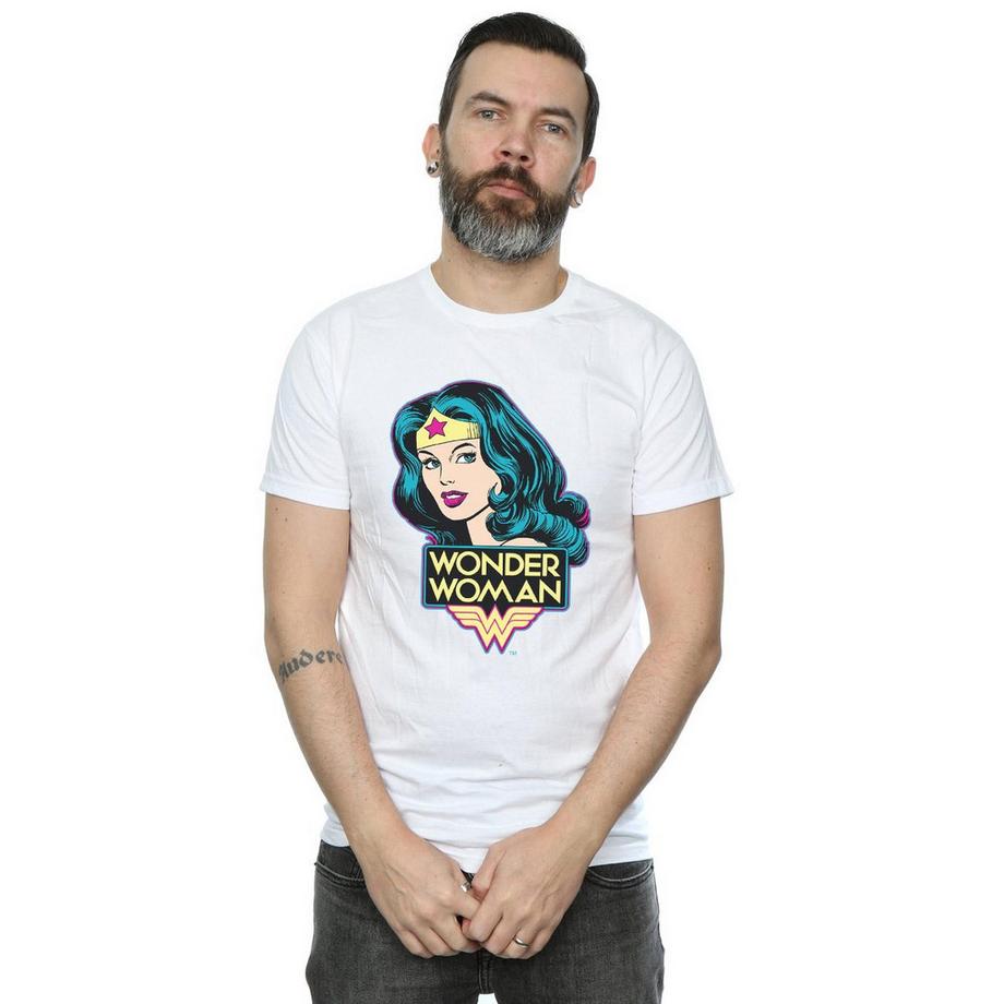 Wonder Woman Wonder Woman Logo Print Kurzarm T-Shirt  
