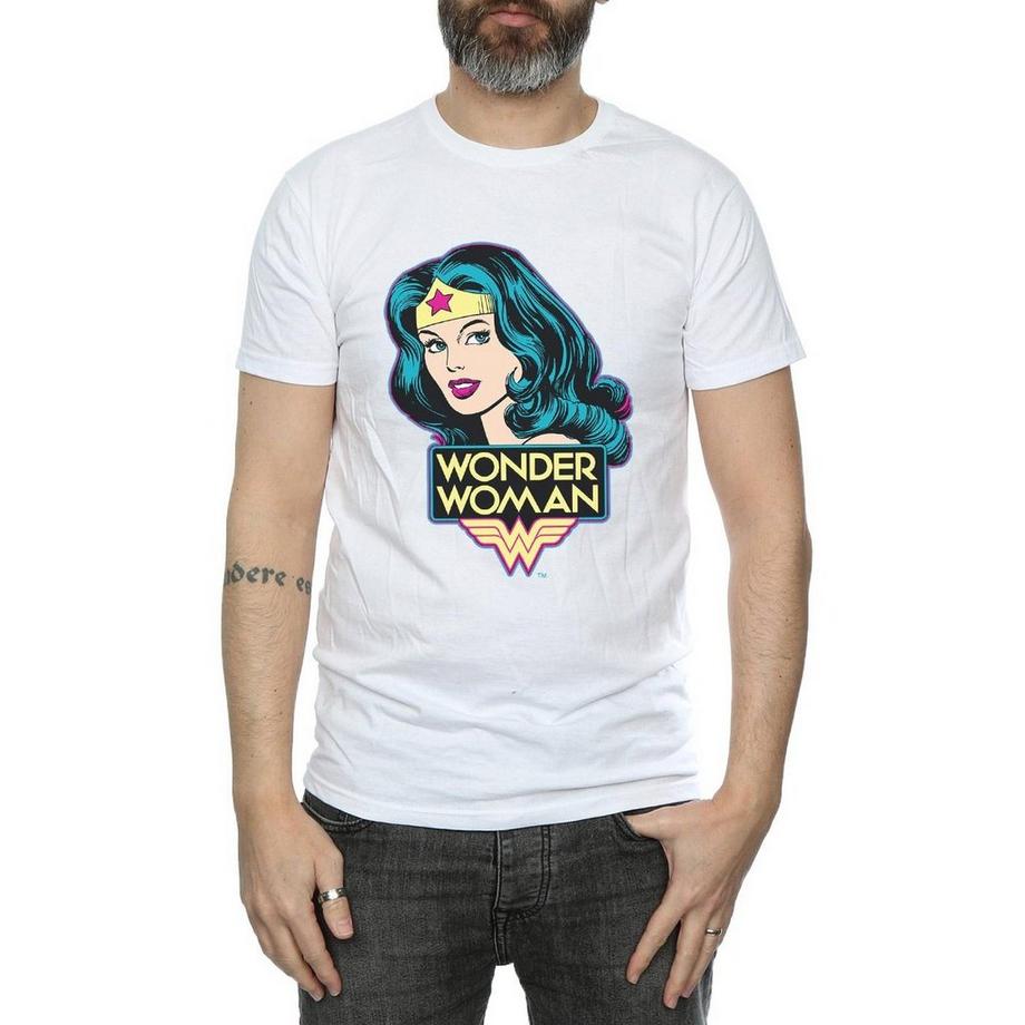 Wonder Woman Wonder Woman Logo Print Kurzarm T-Shirt  