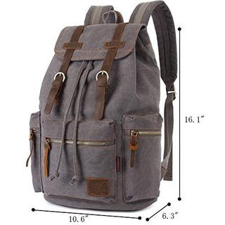 Only-bags.store Vintage Rucksäcke 15 Zoll, Schulrucksack Daypack Retro Stylisch Backpack für Outdoor Wanderreise  