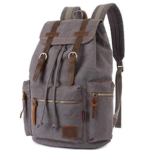 Only-bags.store Vintage Rucksäcke 15 Zoll, Schulrucksack Daypack Retro Stylisch Backpack für Outdoor Wanderreise  