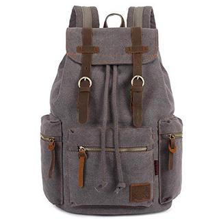 Only-bags.store Vintage Rucksäcke 15 Zoll, Schulrucksack Daypack Retro Stylisch Backpack für Outdoor Wanderreise  