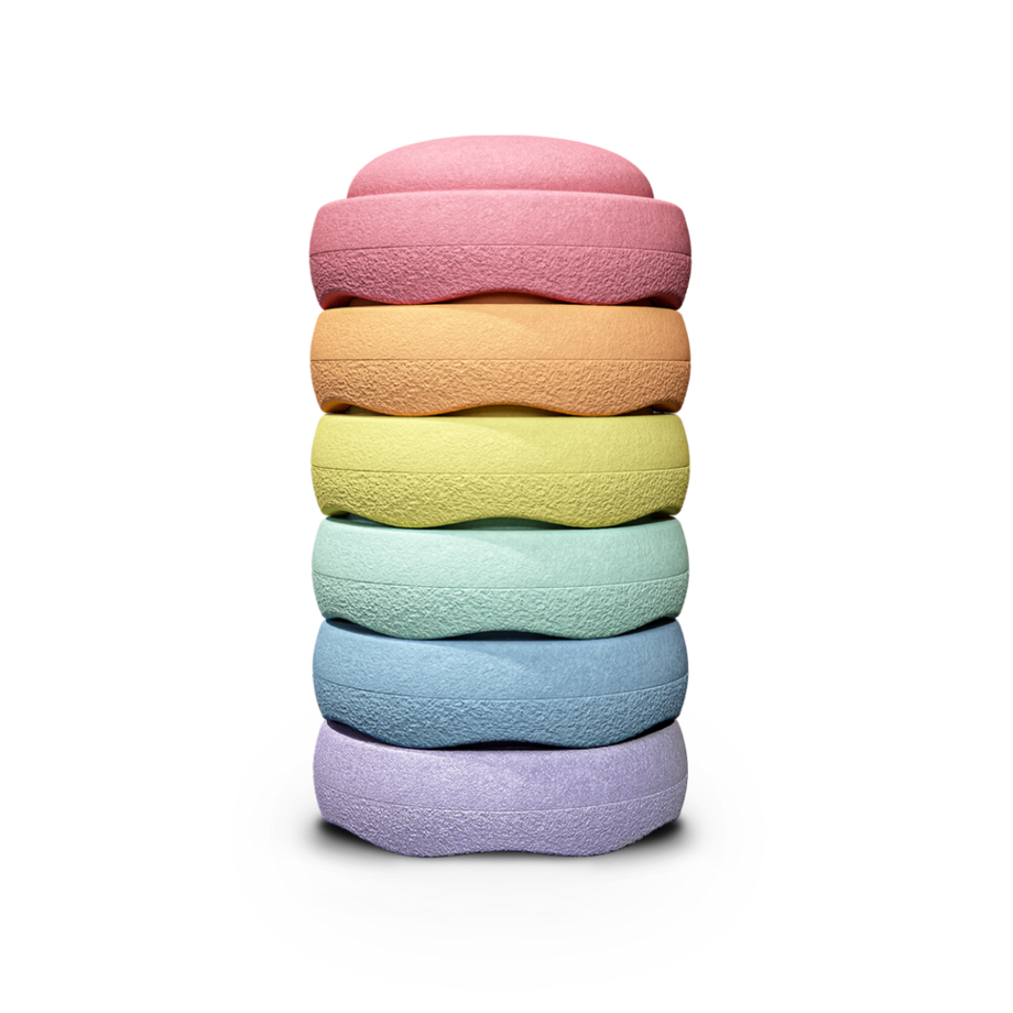 Stapelstein  rainbow pastel 6 