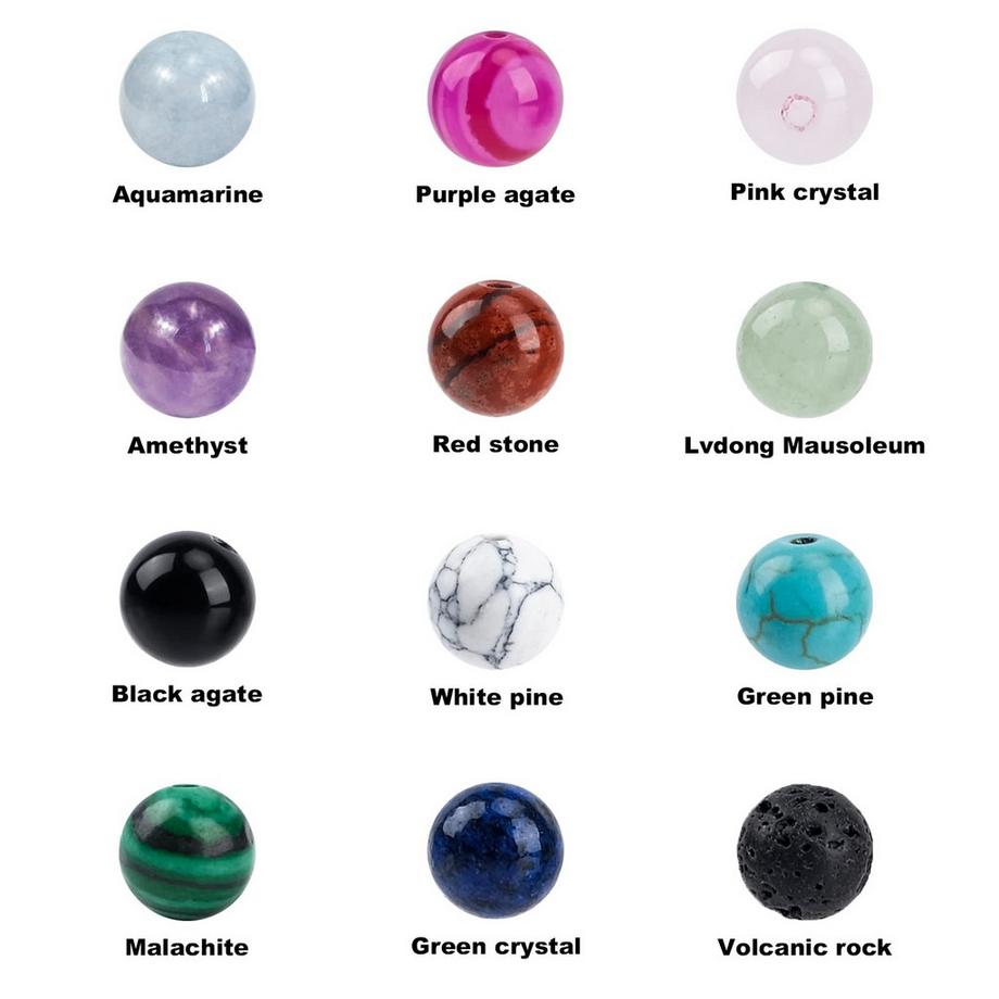 Activity-board  Machen Sie Ihr eigenes Schmuckset, runde natürliche Edelsteinperlen 