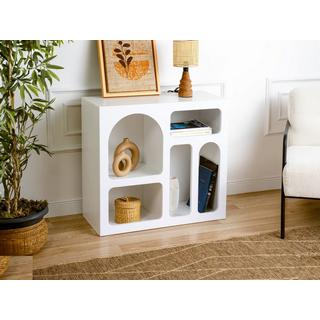 Vente-unique  Console avec 5 niches - Blanc - LUELA 