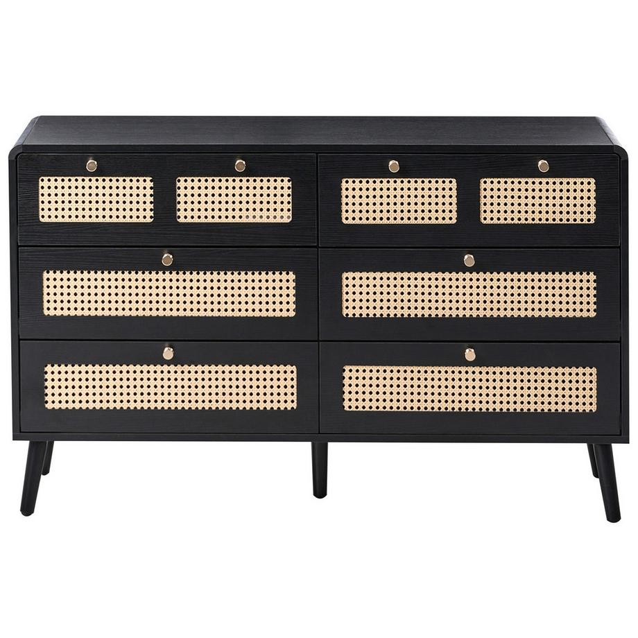 Beliani Cassettiera a 6 cassetti en Fibra a media densità (MDF)  MOURA  