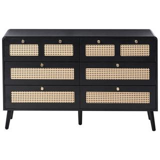 Beliani Cassettiera 6 cassetti en Fibra a media densità (MDF) Boho MOURA  