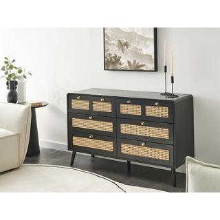 Beliani Cassettiera 6 cassetti en Fibra a media densità (MDF) Boho MOURA  