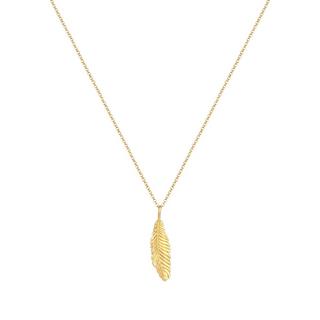 Kuzzoi  Halskette  Basic Casual Feder Anhänger 