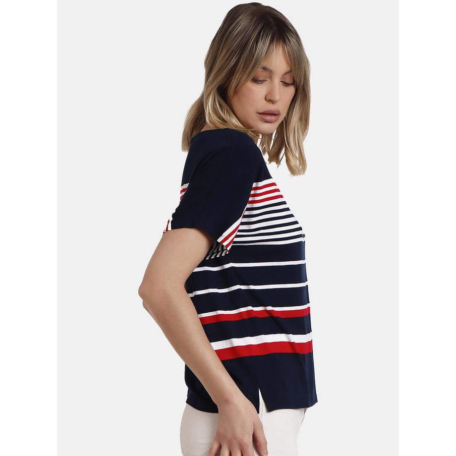 Admas Kurzarm T-Shirt Navy  