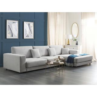 Beliani Ecksofa aus Polyester Modern LOFOTEN  