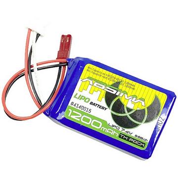 Modellbau-Akkupack (LiPo) 7.4 V 1200 mAh Zellen-Zahl: 2 Softcase BEC