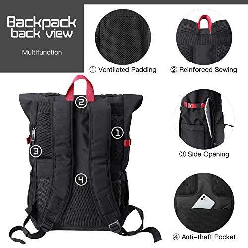 Only-bags.store Laptop Rucksack Stilvoller Freizeit Tagesrucksack Wasserdichter Reise Wanderrucksack  