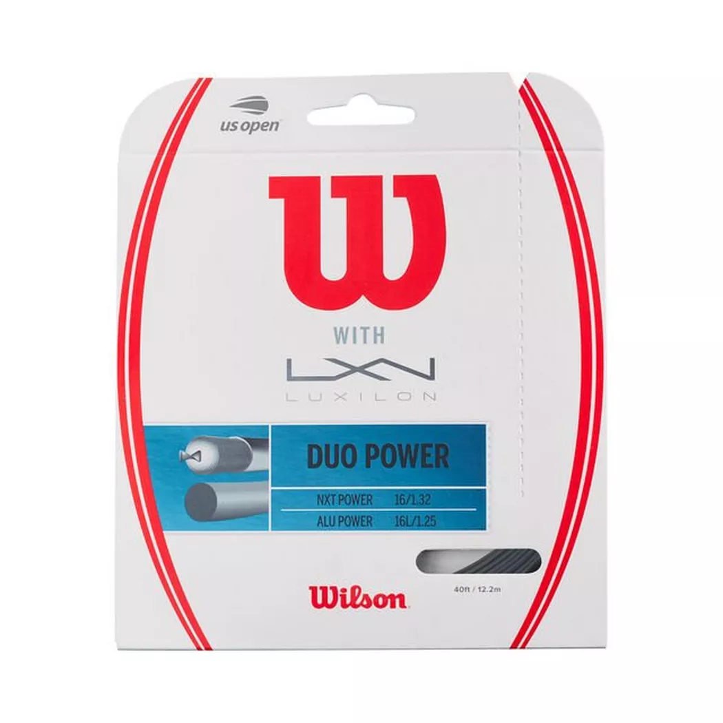 Wilson Duo Power (Nxt + Alu Power) String Set 12,2m-Silver,Ecru