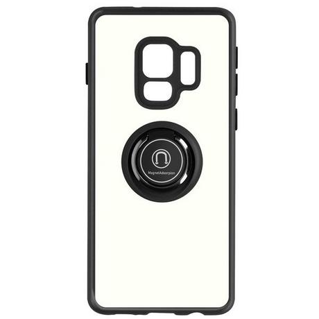 Avizar  Coque Samsung Galaxy S9 Noir avec Anneau 