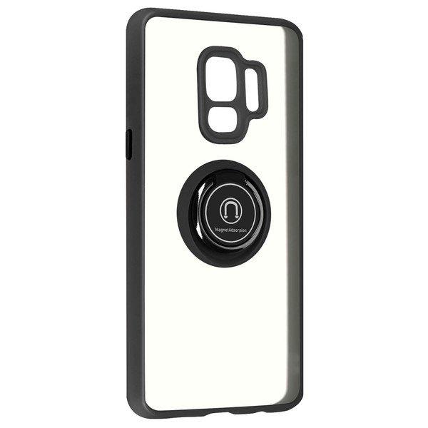 Avizar  Coque Samsung Galaxy S9 Noir avec Anneau 