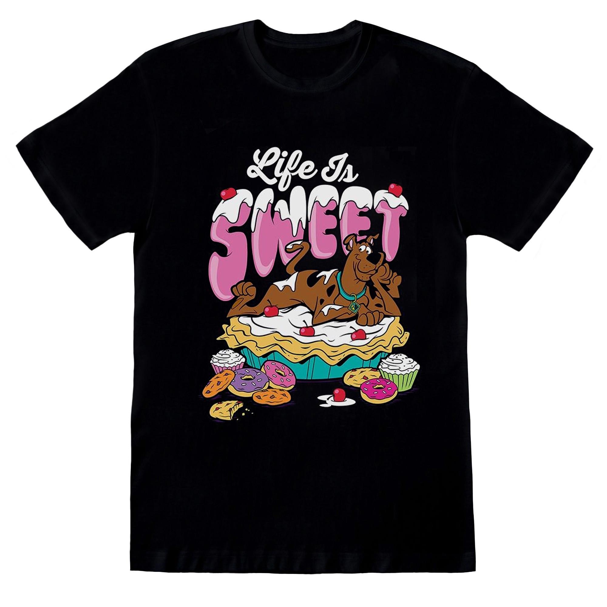Image of Life Is Sweet Tshirt Mädchen Schwarz 116