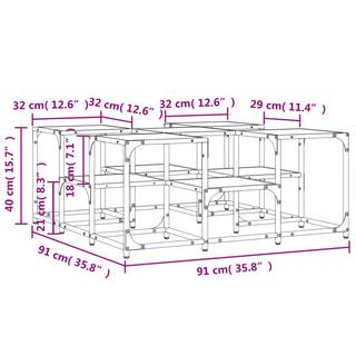 VidaXL Table basse bois d'ingénierie  