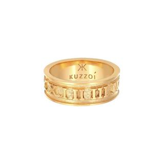 Kuzzoi  Ring  Bandring Römische Zahlen 925 Silber 