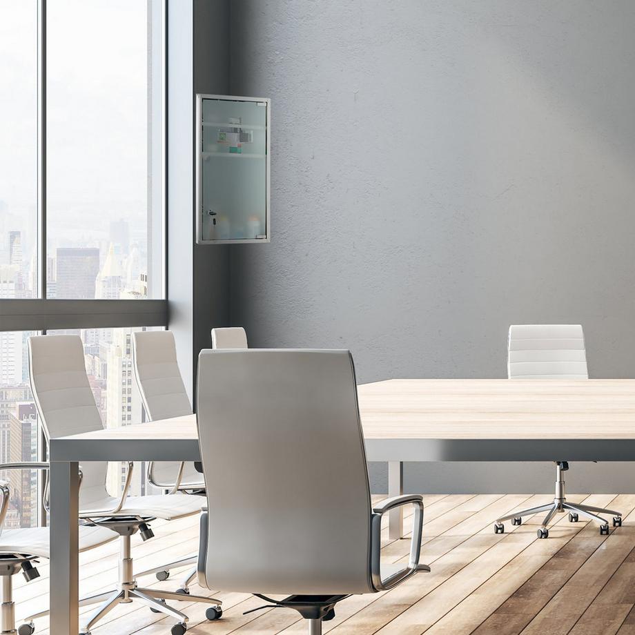 Northix  Armoire à pharmacie avec porte vitrée 