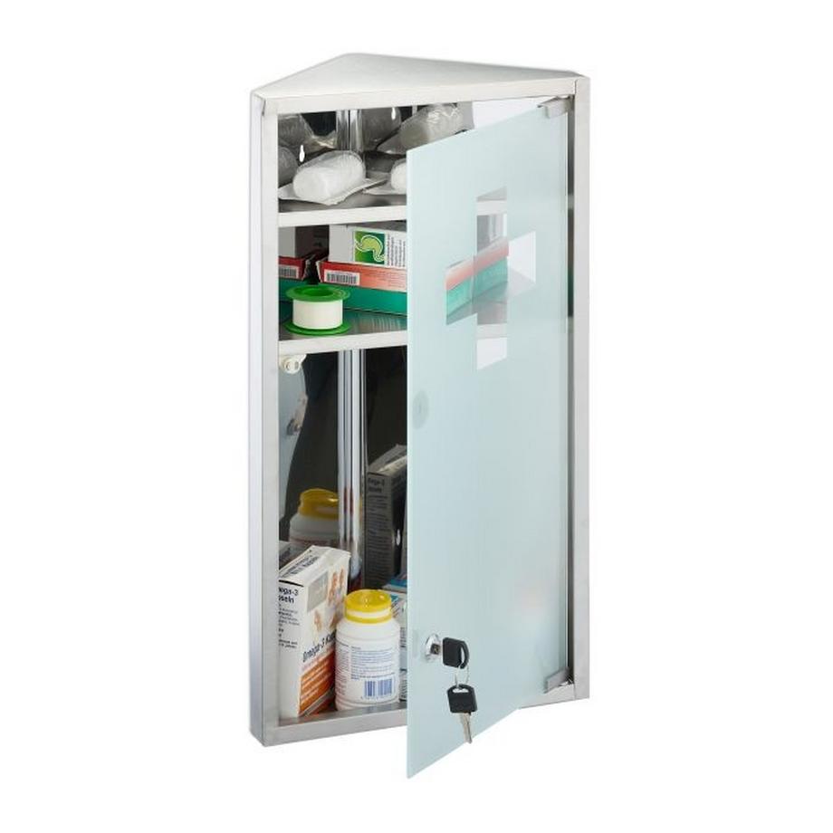Northix  Armoire à pharmacie avec porte vitrée 