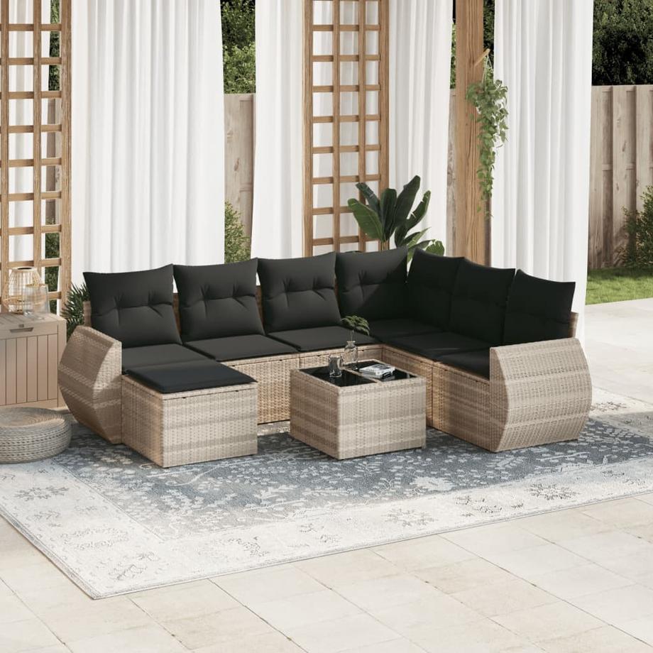 VidaXL Garten sofagarnitur poly-rattan  
