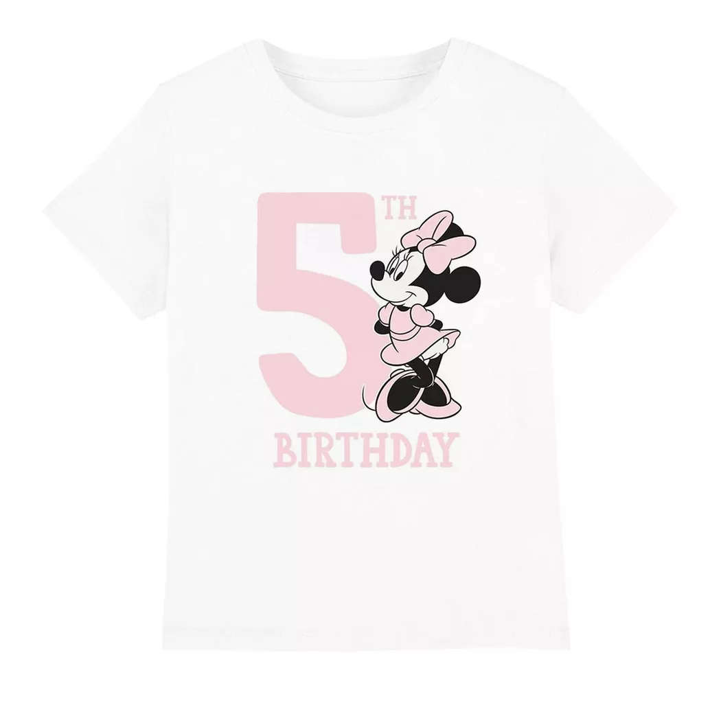 Disney - TShirt 5. Geburtstag, 116, Weiss
