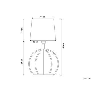 Beliani Lampada da tavolo en Legno compensato Moderno SAMO  