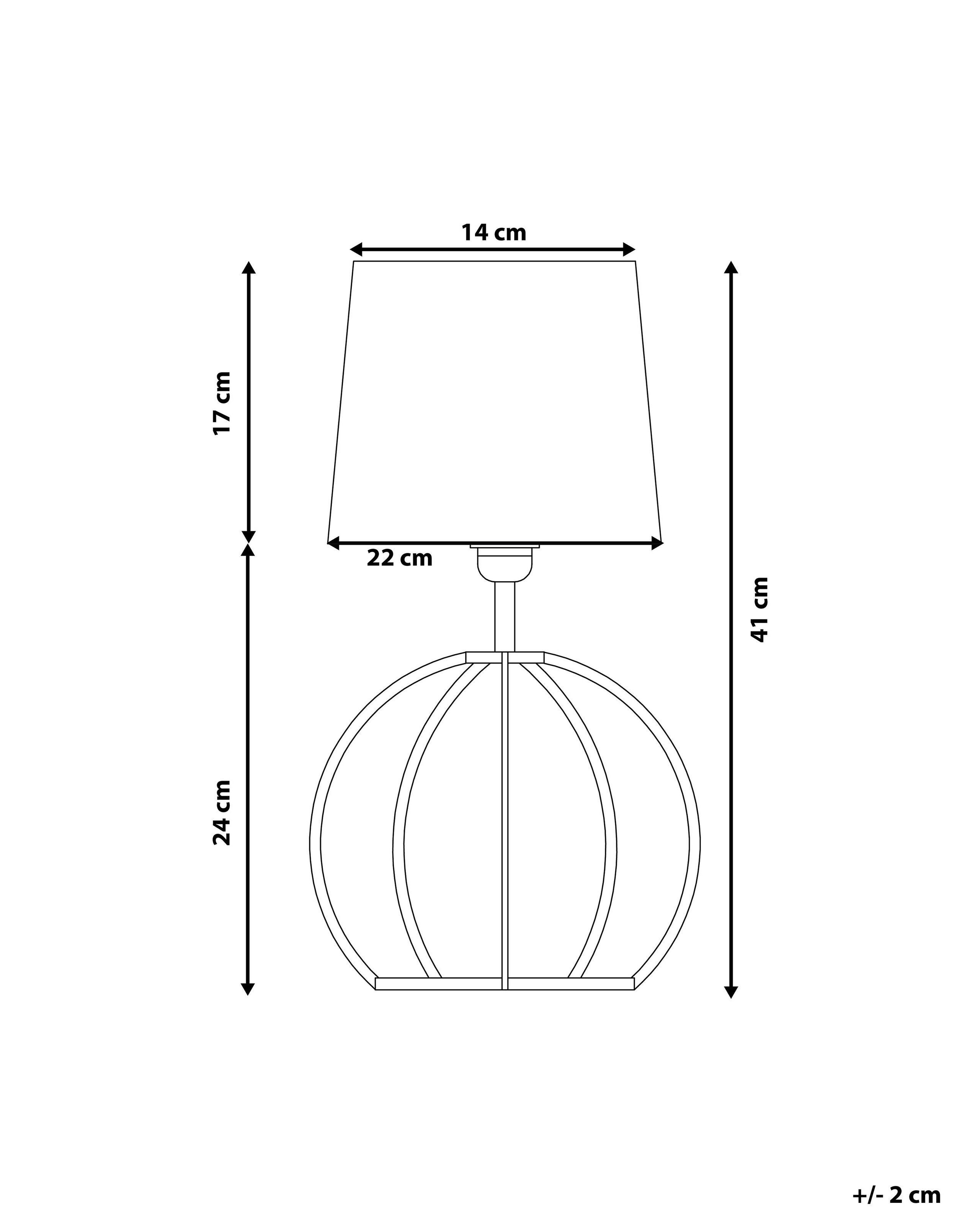 Beliani Lampe à poser en Contreplaqué Moderne SAMO  