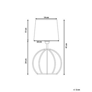 Beliani Lampe à poser en Contreplaqué Moderne SAMO  