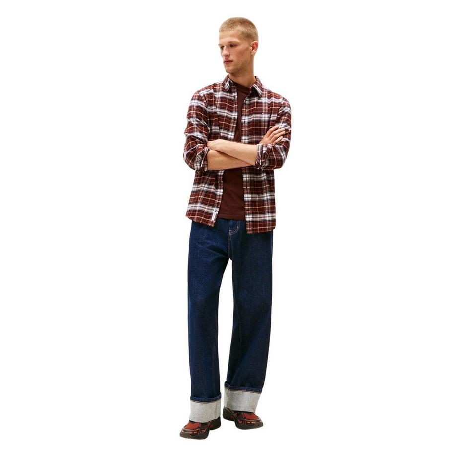 TOMMY JEANS  Camicia A Quadri Flanella Manica Lunga 