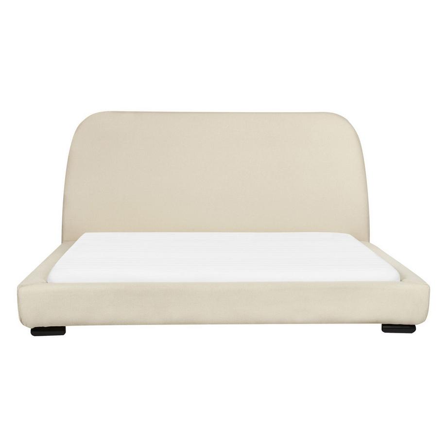 Beliani Lit à eau en Tissu  ROISEL  