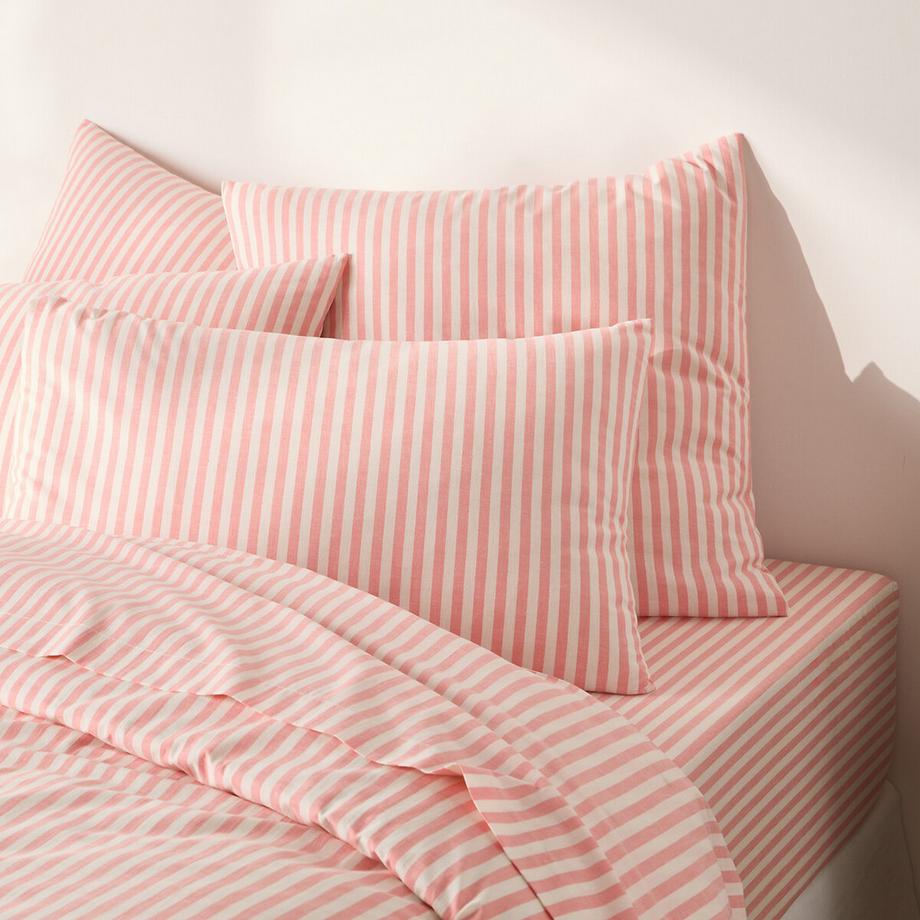 La Redoute Intérieurs Baumwoll Kopfkissenbezug gestreift  
