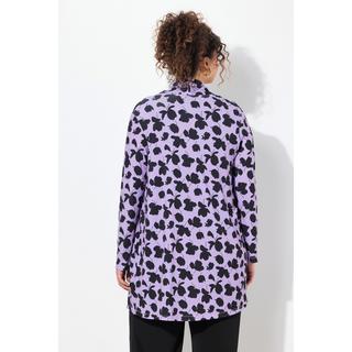 Ulla Popken Jerseyjacke Schalkragen Offen Langarm  