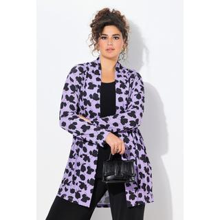 Ulla Popken Jerseyjacke Schalkragen Offen Langarm  