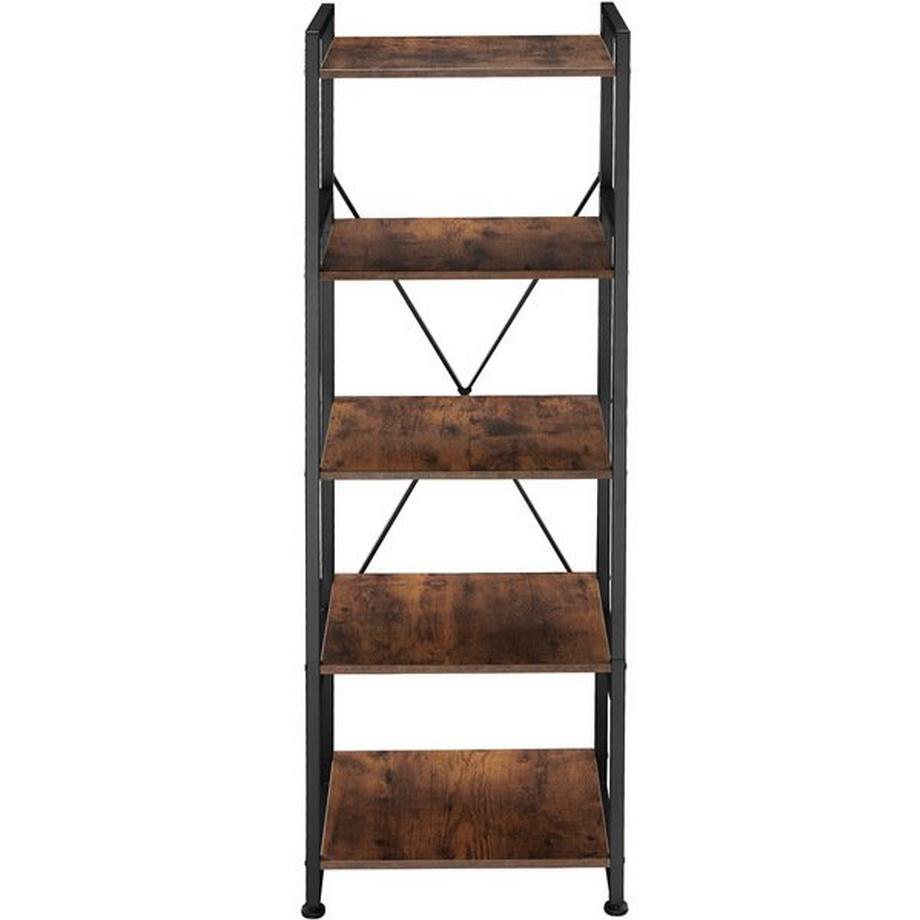 Tectake Etagère bibliothèque MANCHESTER style industriel 47,5 x 34,5 x 151,5 cm  