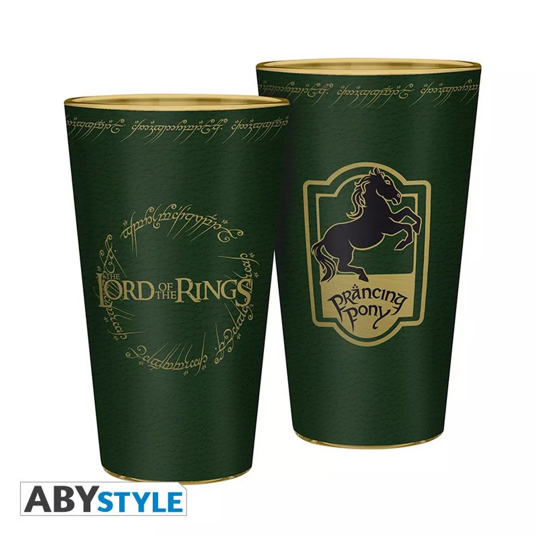 Abystyle - Il Signore degli Anelli Large Glass 400ml Pracing Pony, One Size