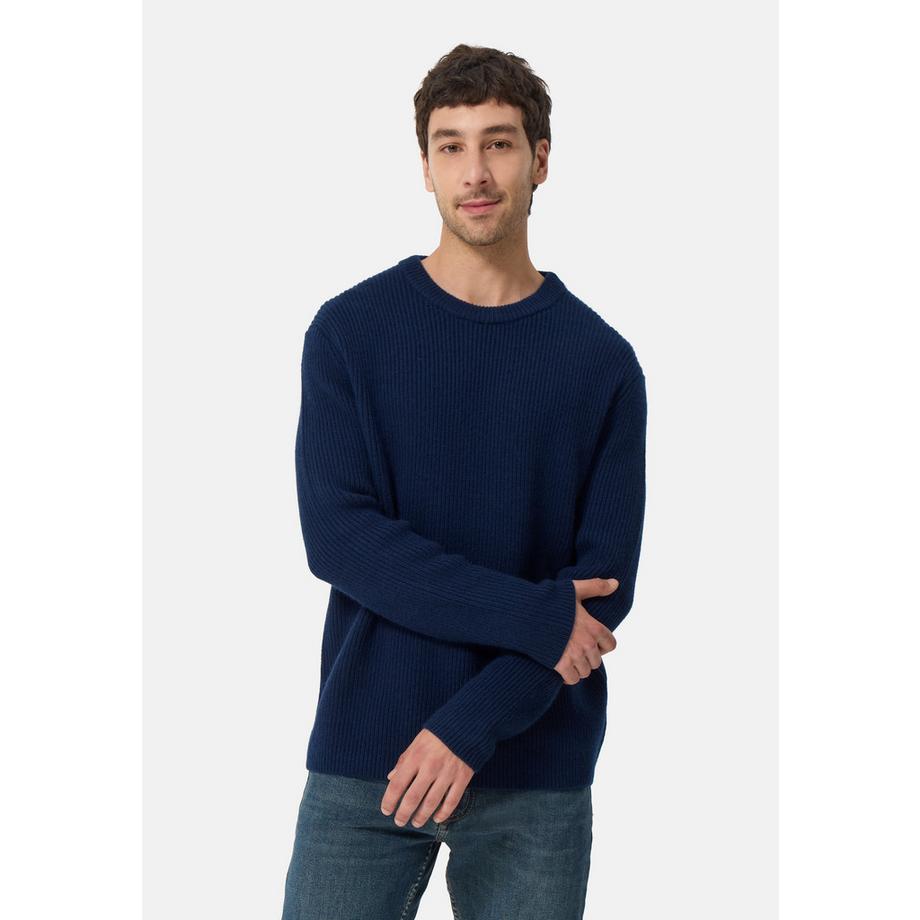 Grobgestrickter Wolle Kaschmir Rundhals Pullover
