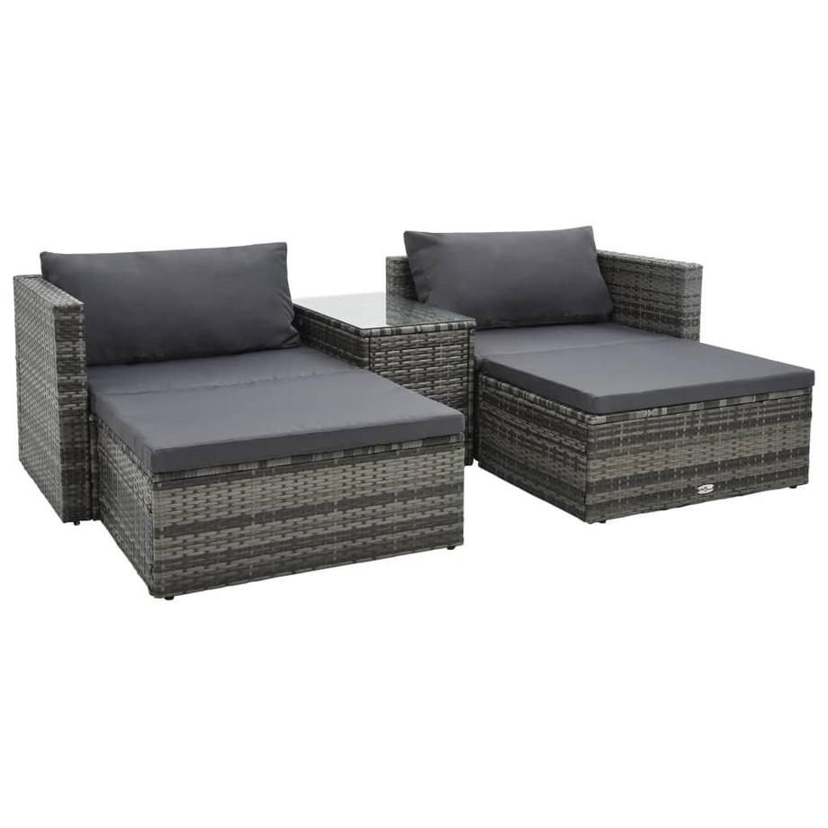 Sofa de jardin rotin synthétique