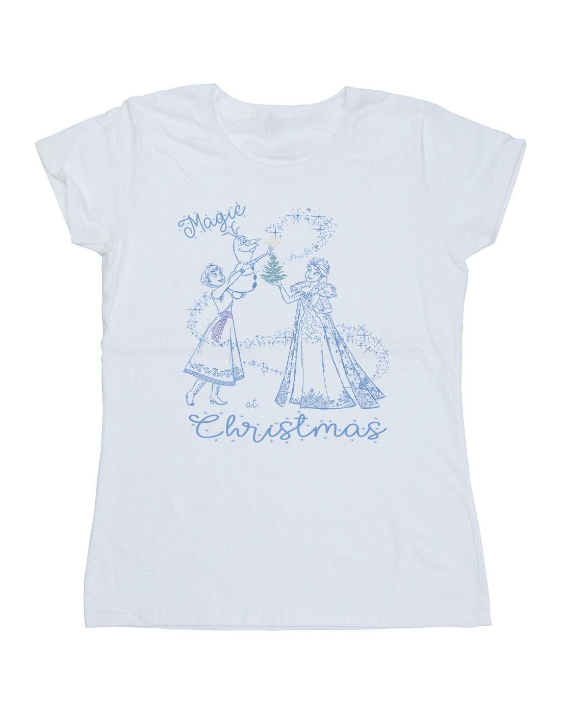 Image of Frozen Magic Christmas Tshirt Damen Weiss S