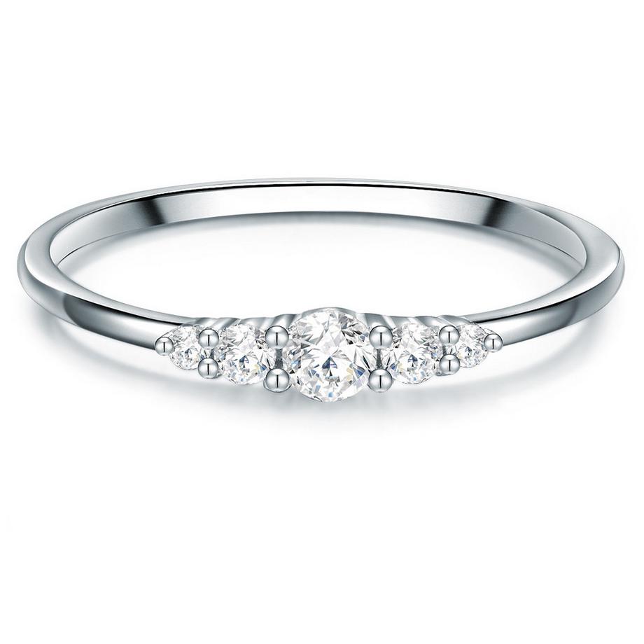 Ring Sterling Silber Zirkonia weiß