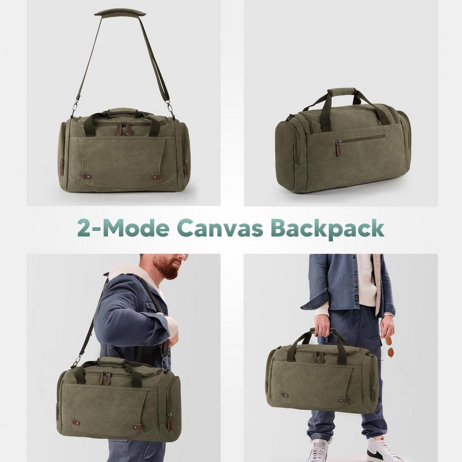 Only-bags.store Canvas Reisetasche Vintage Stil  