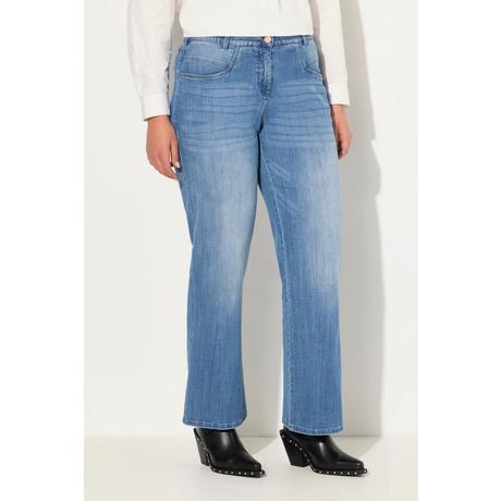 Ulla Popken  Jeans modello Mary con taglio della gamba dritto e comoda elasticizzazione 