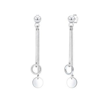 Boucles d'Oreilles Chaîne Cercle