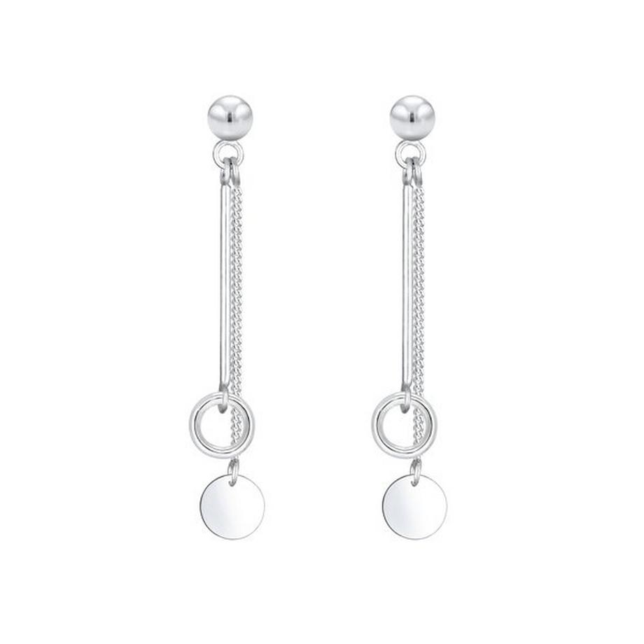 Elli  Boucles d'Oreilles Chaîne Cercle 