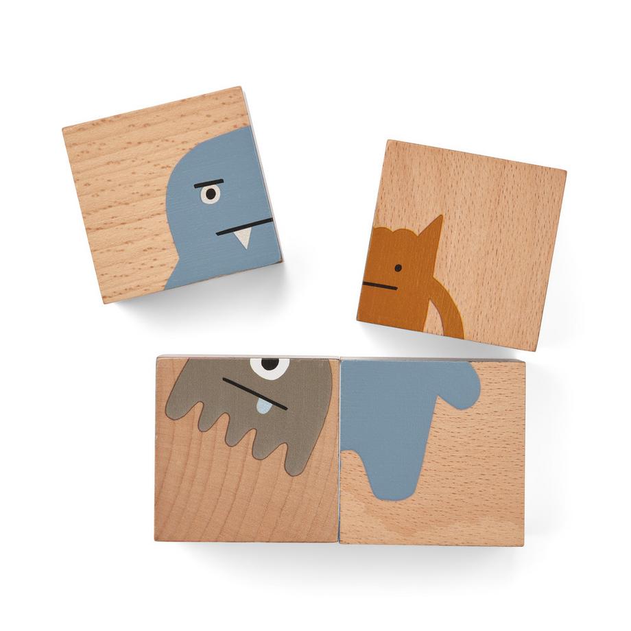 Liewood  Klötzchenpuzzle Monster 