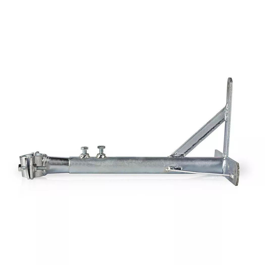 Nedis - Satelliten-Wandhalterung | Minimaler Wandabstand: 350 mm | Maximaler Wandabstand: 660 mm | Abstand zur Wand: 0,00 mm | Klemmdurchmesser: 32 - 42 mm | Stahl | Silber, 75X75MM