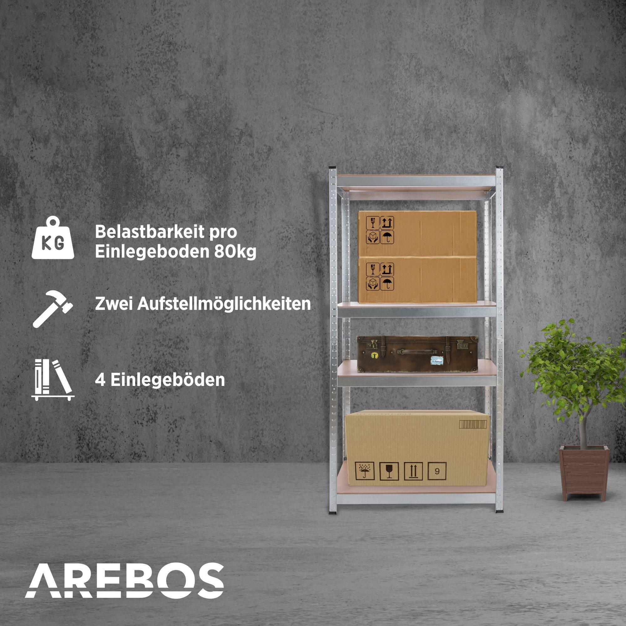 Arebos Schwerlastregale 320 kg  