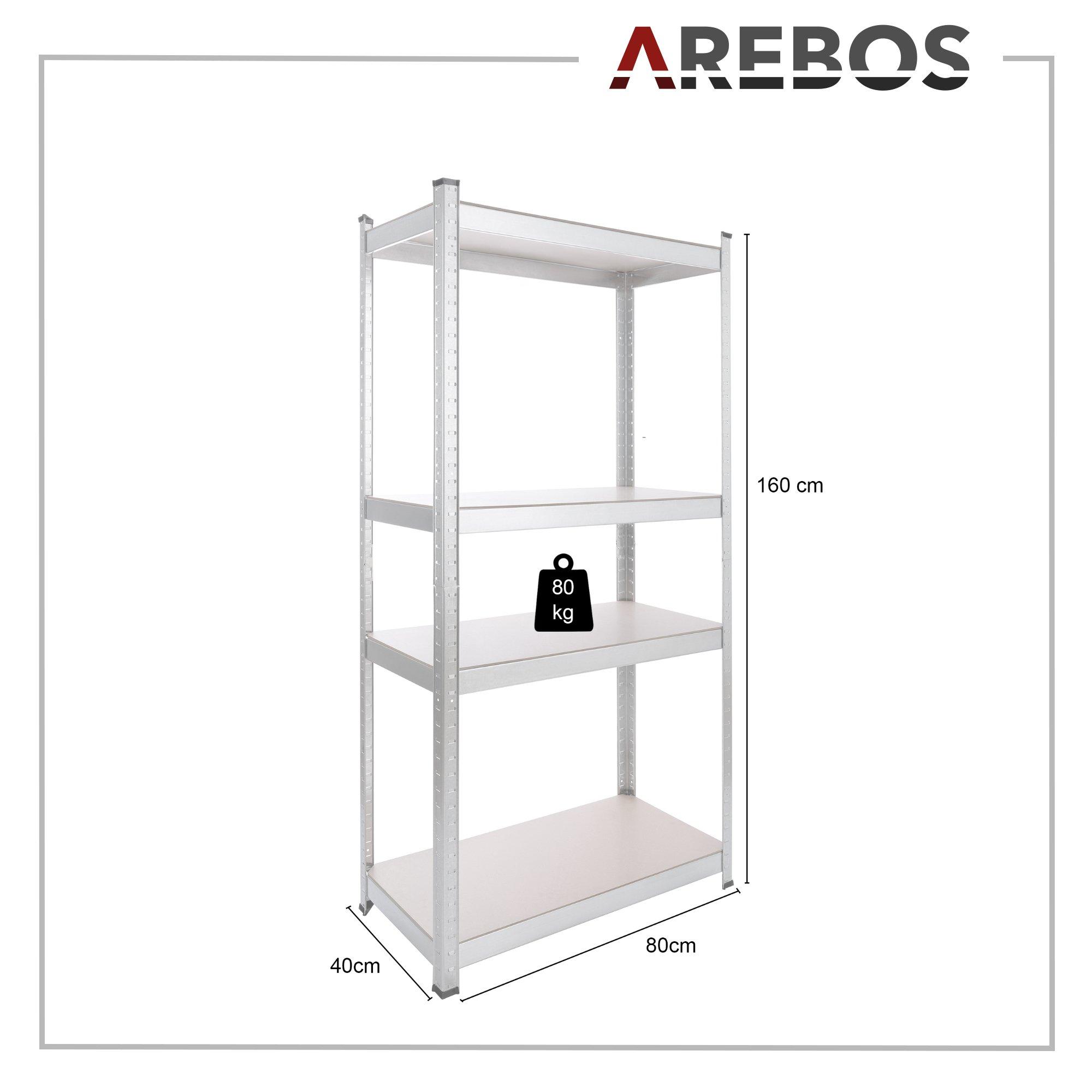 Arebos Schwerlastregale 320 kg  